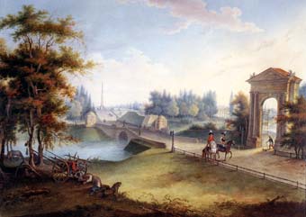 Г.С.Сергеев. Вид на Адмиралтейские ворота